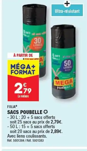 ALDI SACS POUBELLE offre