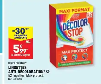 DÉCOLOR STOP LINGETTES ANTI-DÉCOLORATION