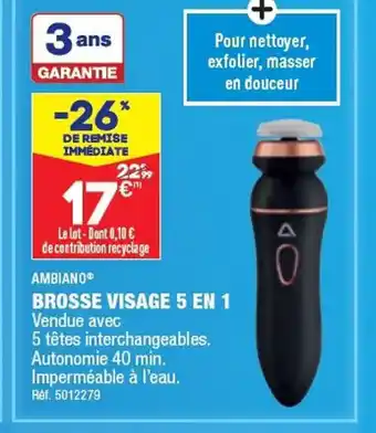 ALDI BROSSE VISAGE 5 EN 1 offre