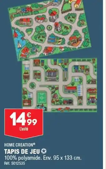 ALDI HOME CREATION TAPIS DE JEU offre