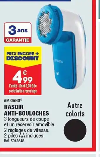 ALDI RASOIR ANTI-BOULOCHES offre
