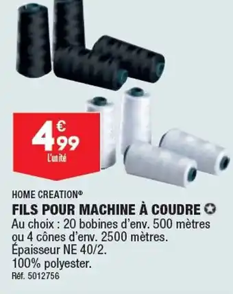 ALDI FILS POUR MACHINE À COUDRE offre