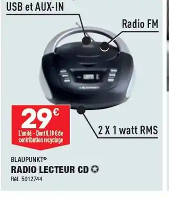 ALDI RADIO LECTEUR CD offre