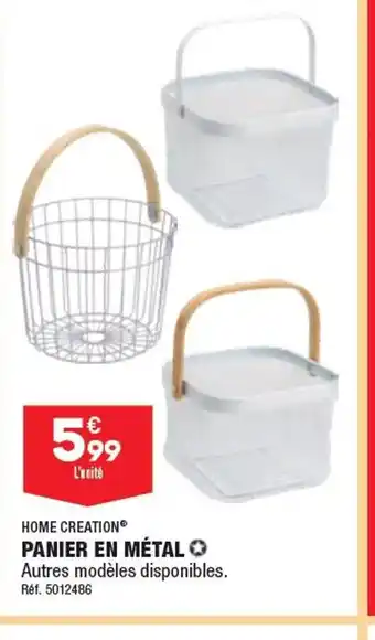 ALDI HOME CREATION PANIER EN MÉTAL offre