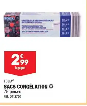 ALDI SACS CONGÉLATION offre