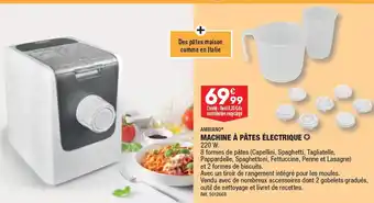 ALDI MACHINE À PÂTES ÉLECTRIQUE offre