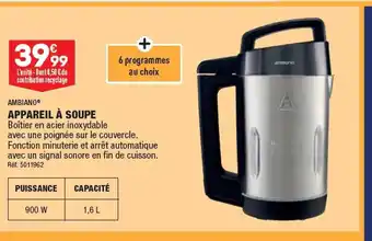 ALDI APPAREIL À SOUPE offre