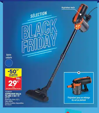 ALDI TECHWOOD ASPIRATEUR BALAI offre