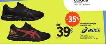 E.Leclerc Sport CHAUSSURES GARÇON GEL-QUANTUM offre