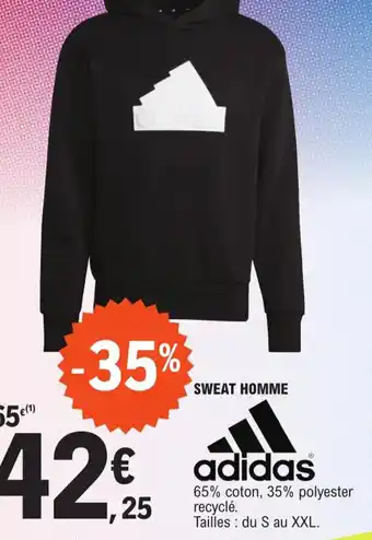 E.Leclerc Sport SWEAT HOMME offre