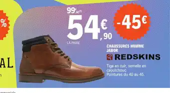 E.Leclerc Sport CHAUSSURES HOMME JABOR offre
