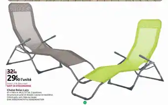 Mr Bricolage Chaise Relax Lazy offre