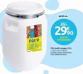 Fût multi usages 25 L