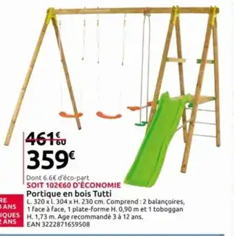 Portique en bois Tutti