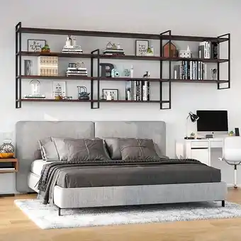 Bricomarché Emuca structure pour étagère lader, 1150, peint en noir, acier offre