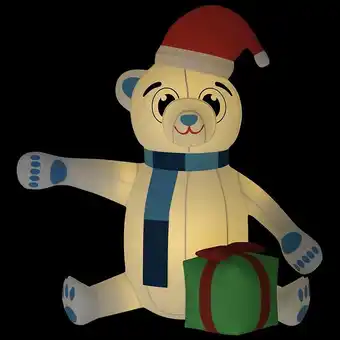 Bricomarché Vidaxl ours en peluche gonflable de noël à led 180 cm offre