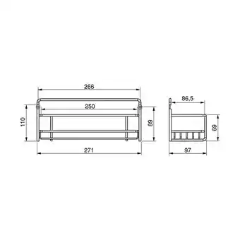 Bricomarché Emuca set de 3 étagères à épices supra pour meubles de cuisine, chromé, acier offre