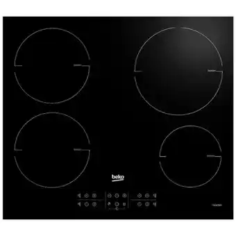 Bricomarché Table de cuisson à induction 60cm 4 foyers 7200w noir - hii64200mt offre