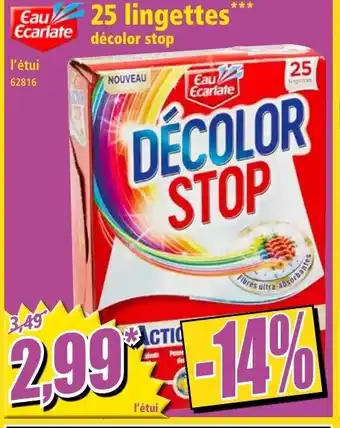 Norma 25 lingettes offre