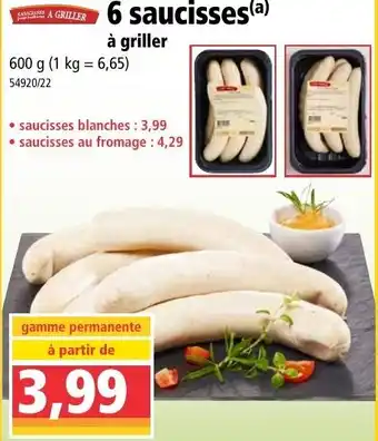 Norma 6 saucisses offre