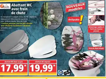 Norma Abattant wc avec frein de chute offre