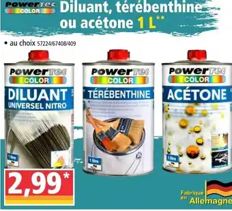 Norma Diluant, Térébenthine ou Acétone offre