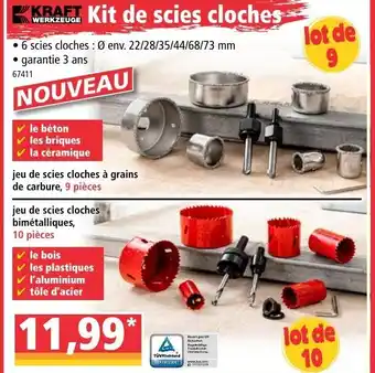 Norma Kit de scies cloches offre