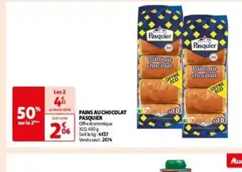 Auchan PAINS AU CHOCOLAT PASQUIER offre