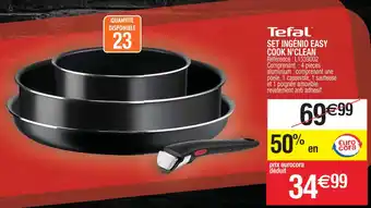 Cora x Carrefour Tefal SET INGÉNIO EASY offre
