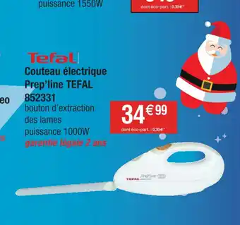 Cora x Carrefour Tefall Couteau électrique offre