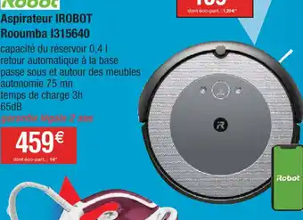 Cora x Carrefour Aspirateur IROBOT Rooumba 1315640 offre