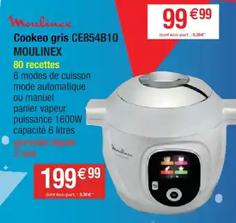 Cora x Carrefour Cookeo gris CE854B10 offre