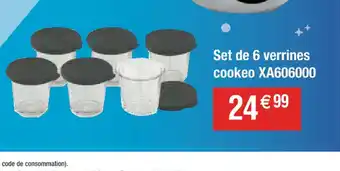 Cora x Carrefour Set de 6 verrines cookeo XA606000 offre