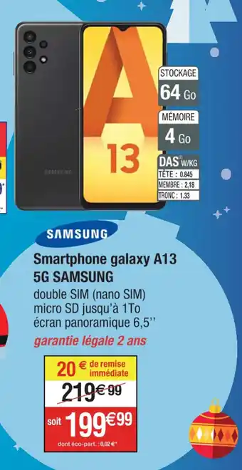 Cora x Carrefour Smartphone galaxy A13 offre