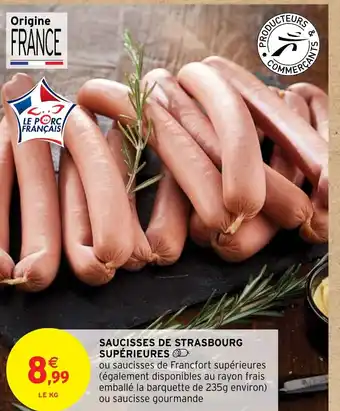 SAUCISSES DE STRASBOURG SUPÉRIEURES