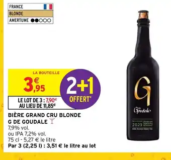Intermarché BIÈRE GRAND CRU BLONDE G DE GOUDALE Y offre