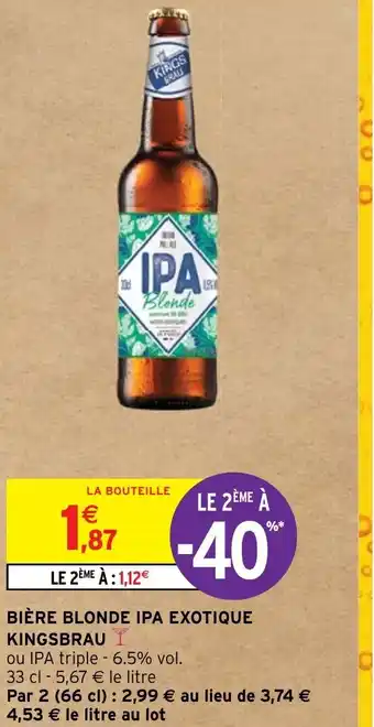 Intermarché BIÈRE BLONDE GRAND CRU CASTELAIN offre