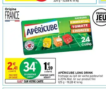 Intermarché APÉRICUBE LONG DRINK offre