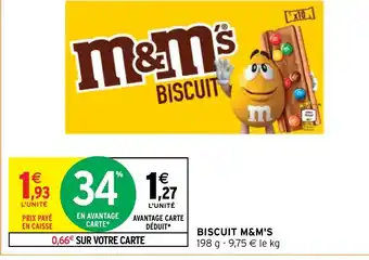 Intermarché BISCUIT M&M'S offre