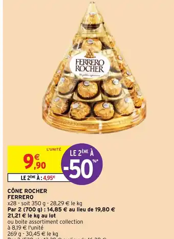 Intermarché CÔNE ROCHER FERRERO offre