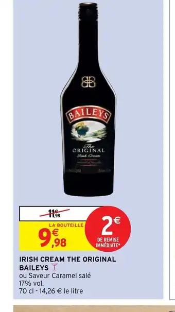 Intermarché IRISH CREAM THE ORIGINAL offre