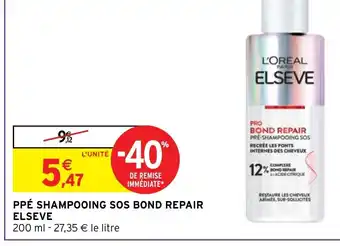 Intermarché PPÉ SHAMPOOING SOS BOND REPAIR ELSEVE offre