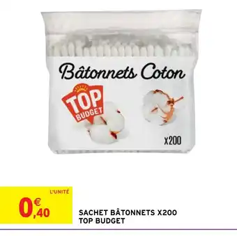 Intermarché SACHET BÂTONNETS X200 TOP BUDGET offre