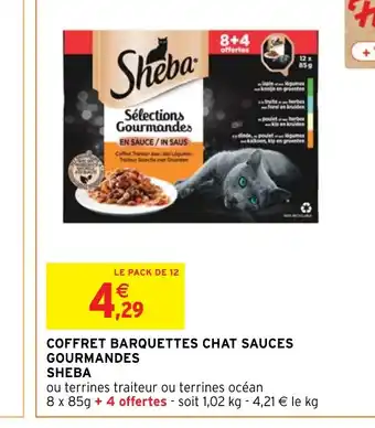 Intermarché COFFRET BARQUETTES CHAT SAUCES GOURMANDES offre
