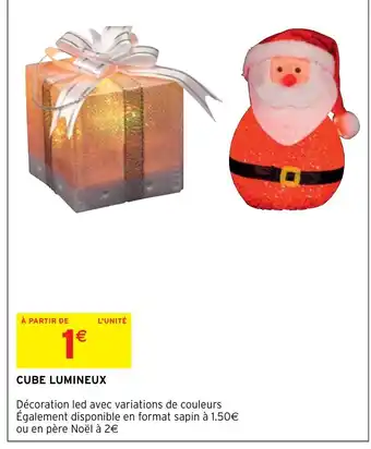 CUBE LUMINEUX