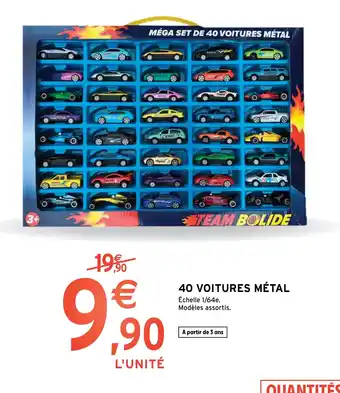 40 VOITURES MÉTAL
