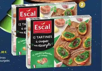 E.Leclerc 12 TARTINES AUX ESCARGOTS offre