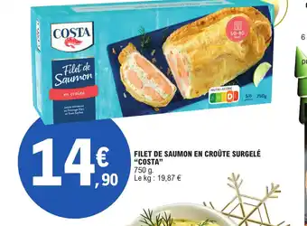 E.Leclerc FILET DE SAUMON EN CROÛTE SURGELÉ "COSTA" offre