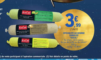 E.Leclerc SPÉCIALITÉ AU BEURRE offre