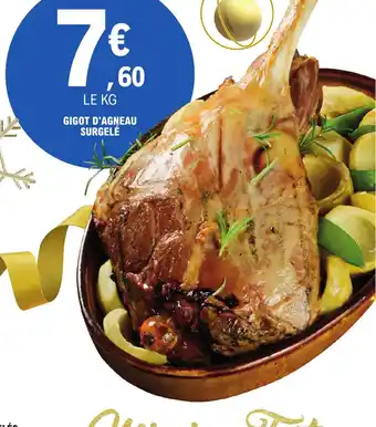 E.Leclerc GIGOT D'AGNEAU SURGELÉ offre